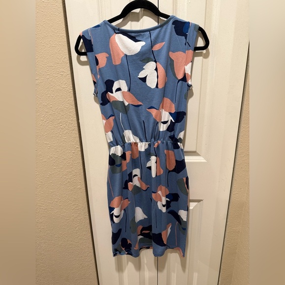 Boden Abstract Floral Modal Jersey Knee Length Dress Casual , size 4 - Picture 3 of 9